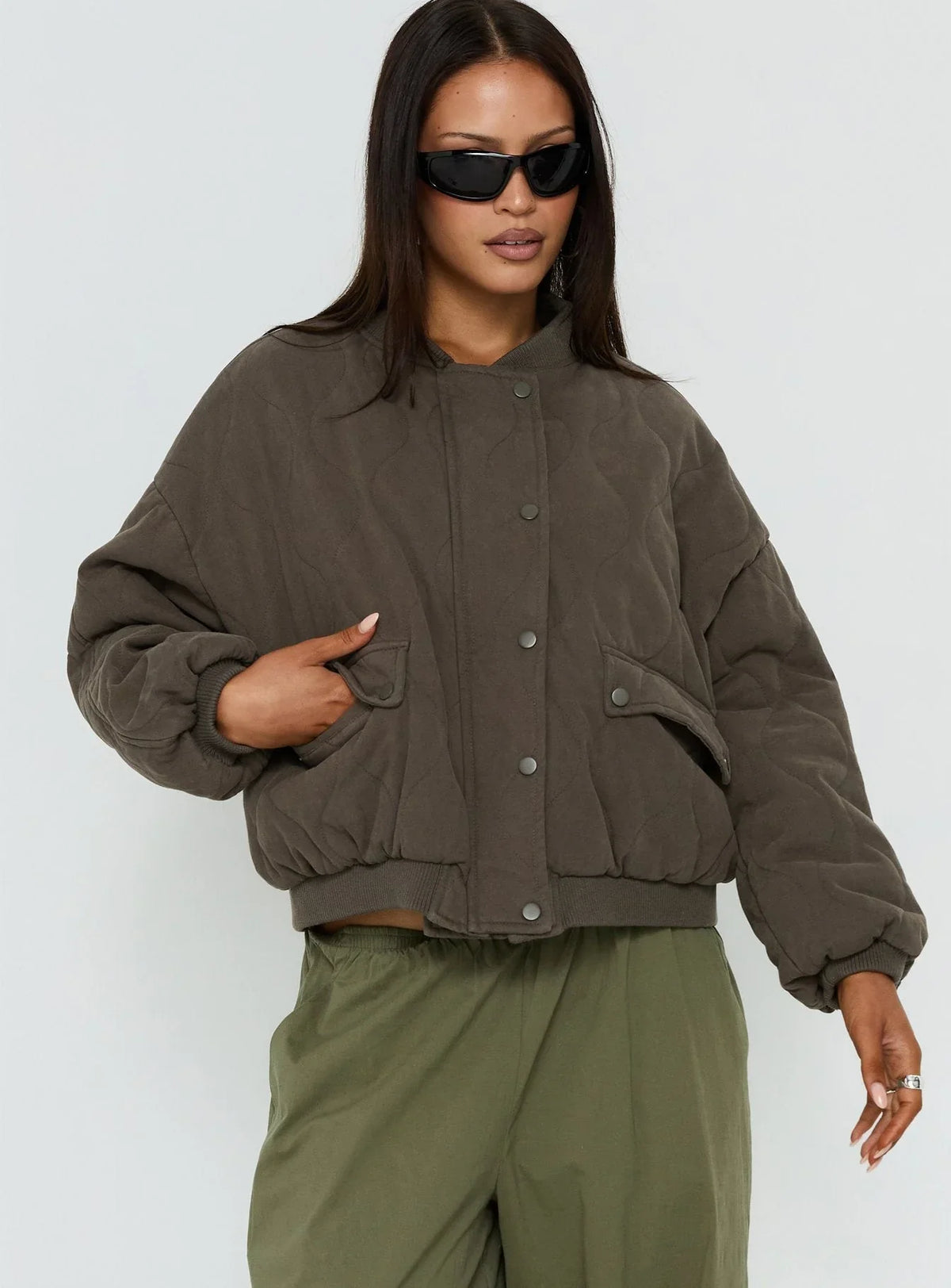 Adèle — Bomber ample matelassé — Amielle Paris