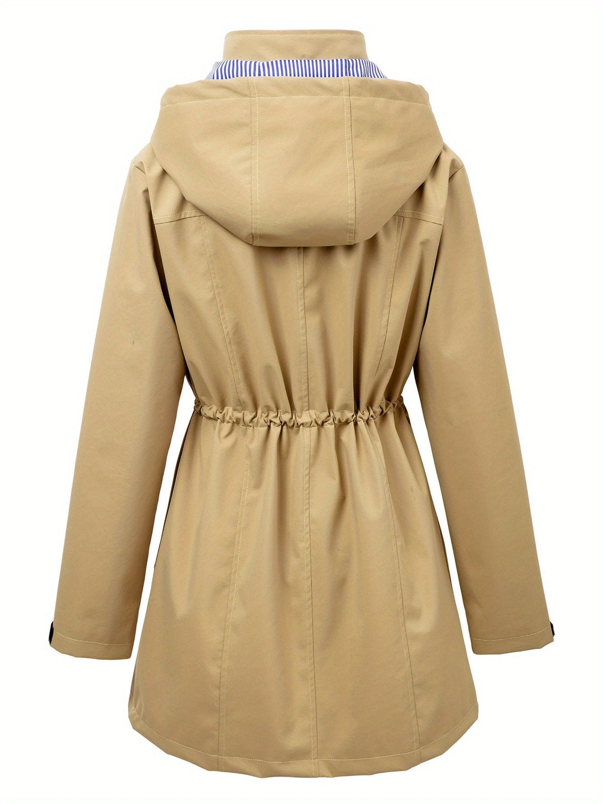 Parka longue à capuche et taille ajustable — Amielle Paris