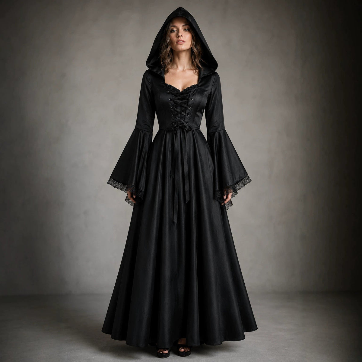 Haunted Manor — Robe de sorcière noire — vue 3