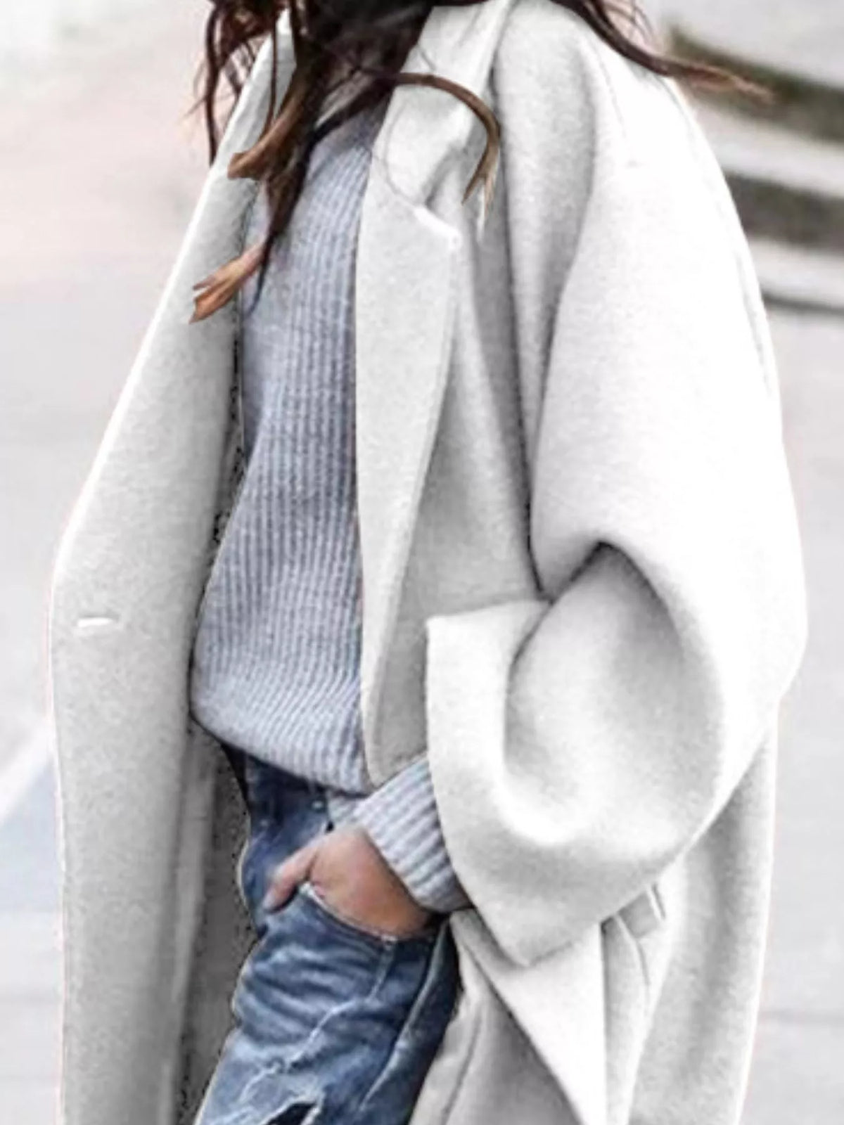Manteau long ample à manches larges — Amielle Paris