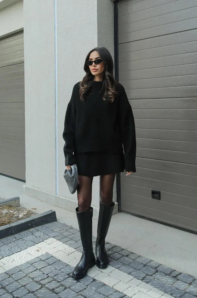 Vivian — Ensemble pull et jupe assortie — Amielle Paris