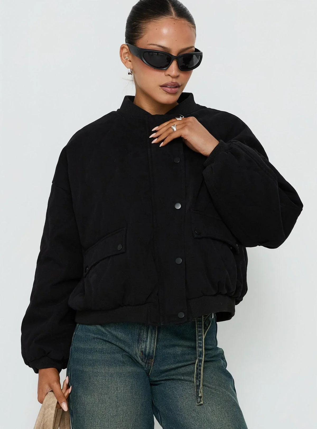 Adèle — Bomber ample matelassé — Amielle Paris