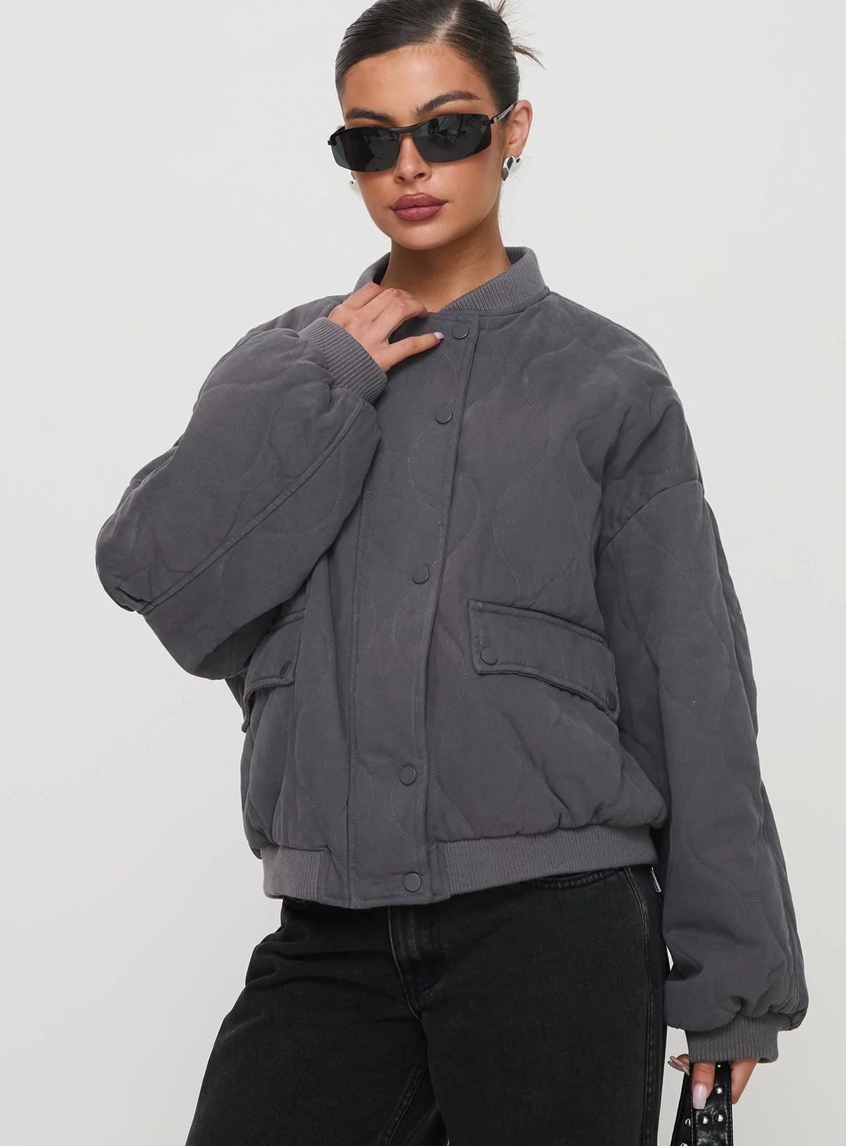 Adèle — Bomber ample matelassé — Amielle Paris