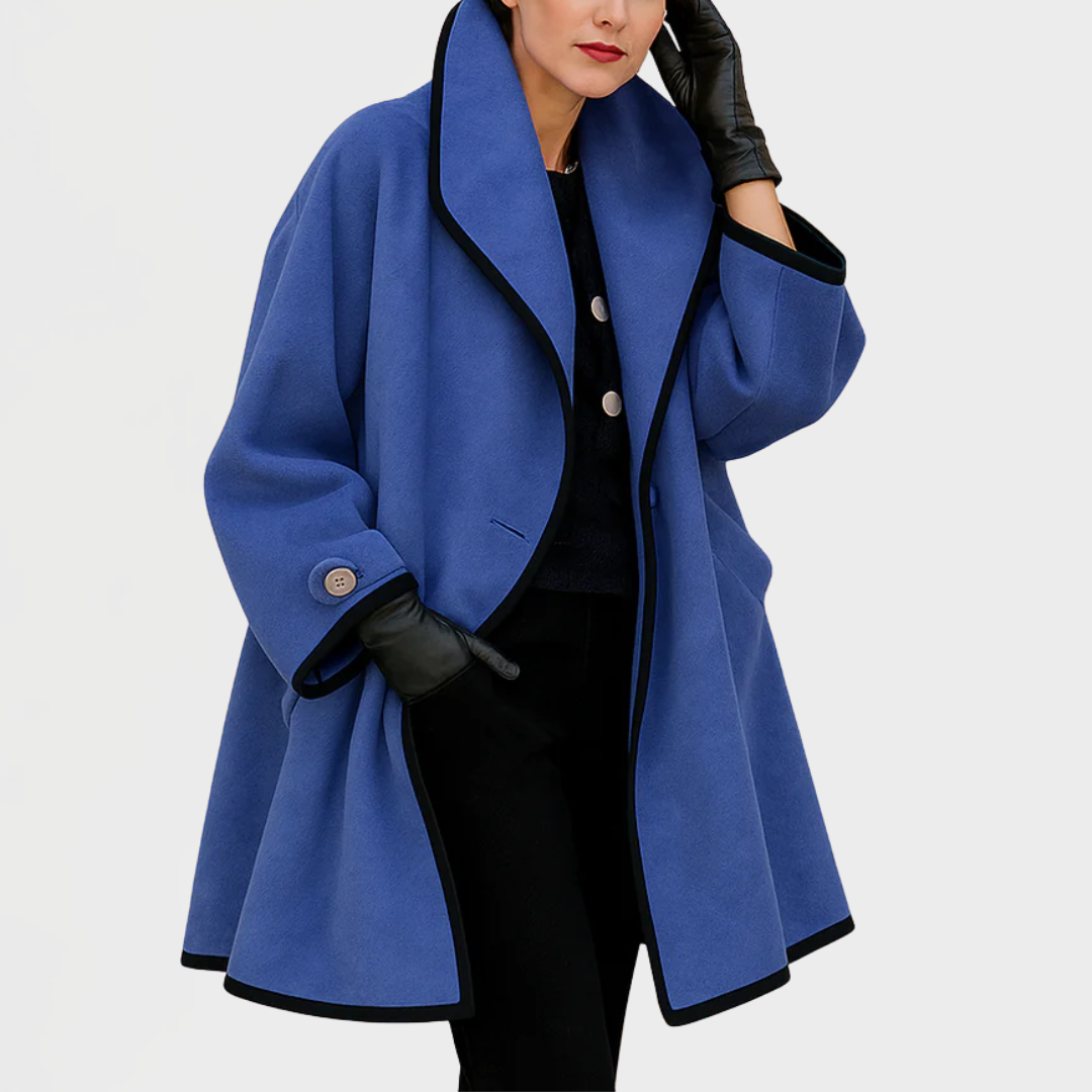 Manteau trapèze à col châle — Amielle Paris