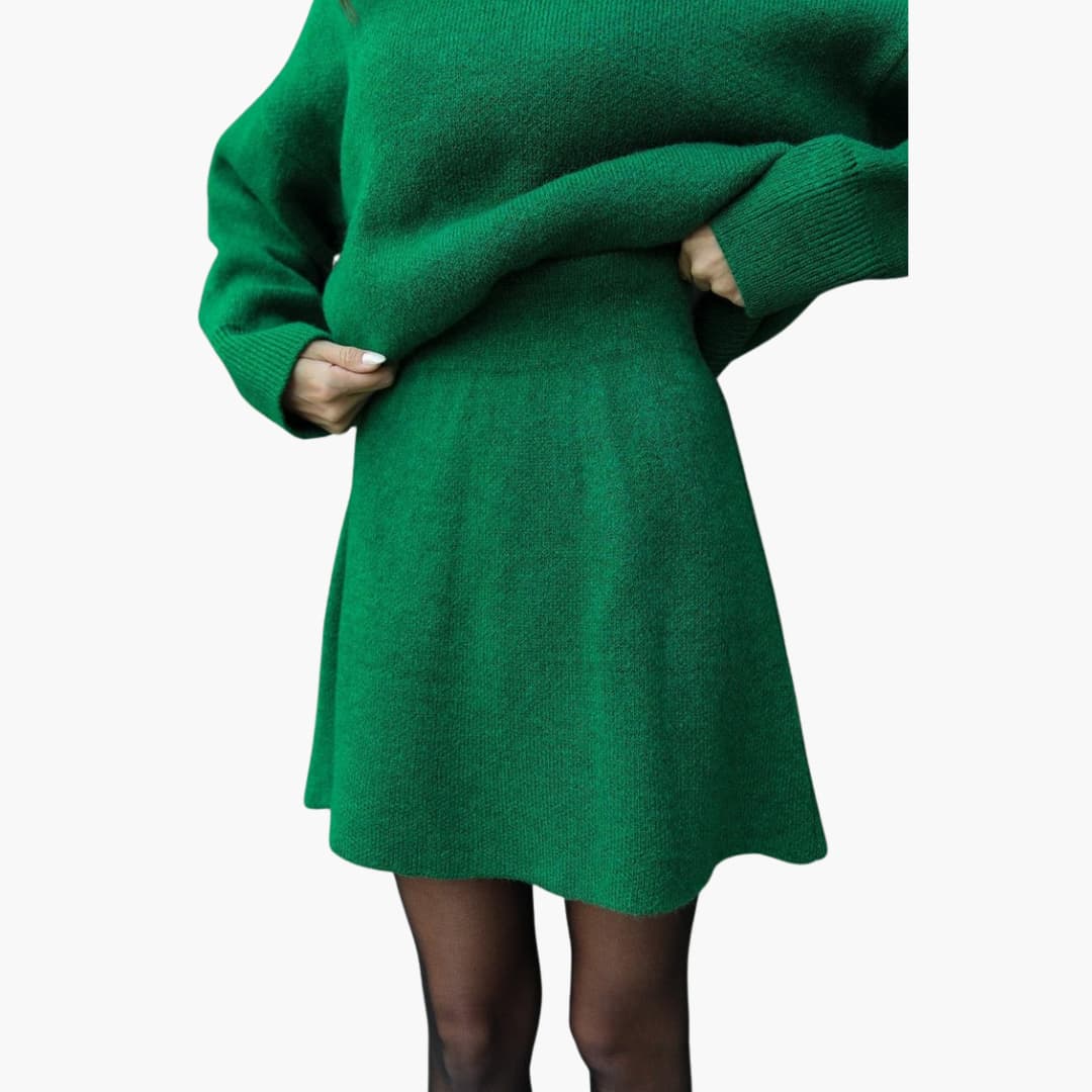Ensemble pull et minijupe en maille — Amielle Paris