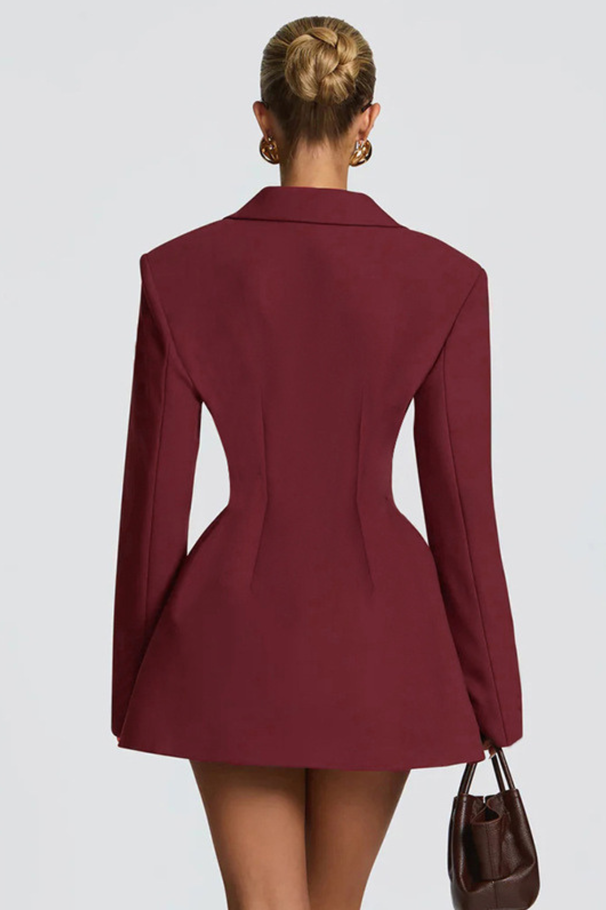 Remy — Blazer croisé cintré à basque — Amielle Paris