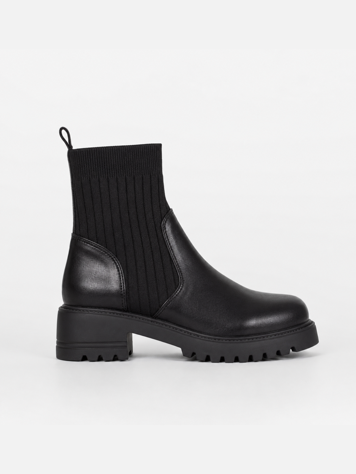 Bottines chaussettes à semelle crantée