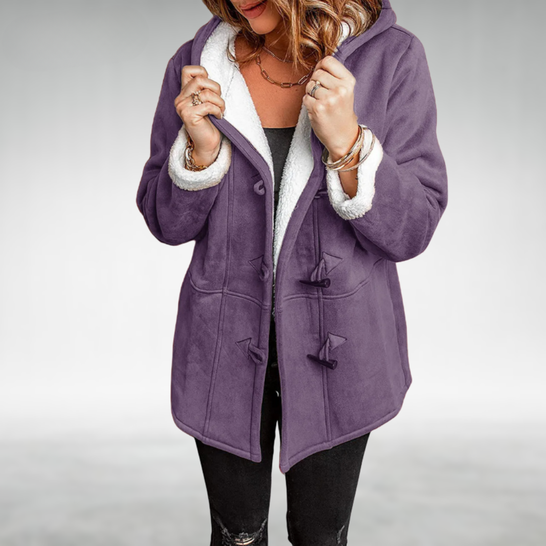 Duffle-coat à capuche et doublure polaire — Amielle Paris