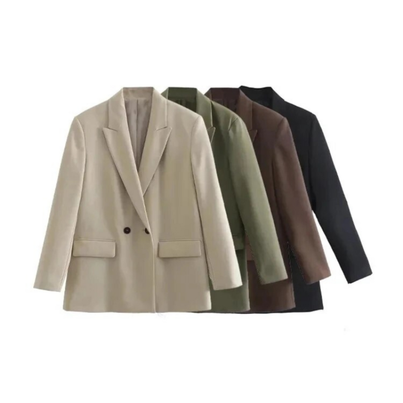 Blazer ample à boutonnage croisé — Amielle Paris