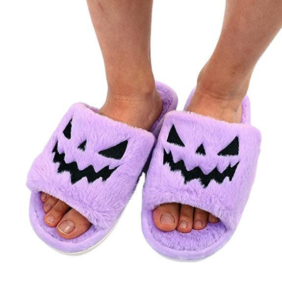 Pumpkin Grin — Chaussons ouverts citrouille — vue 8