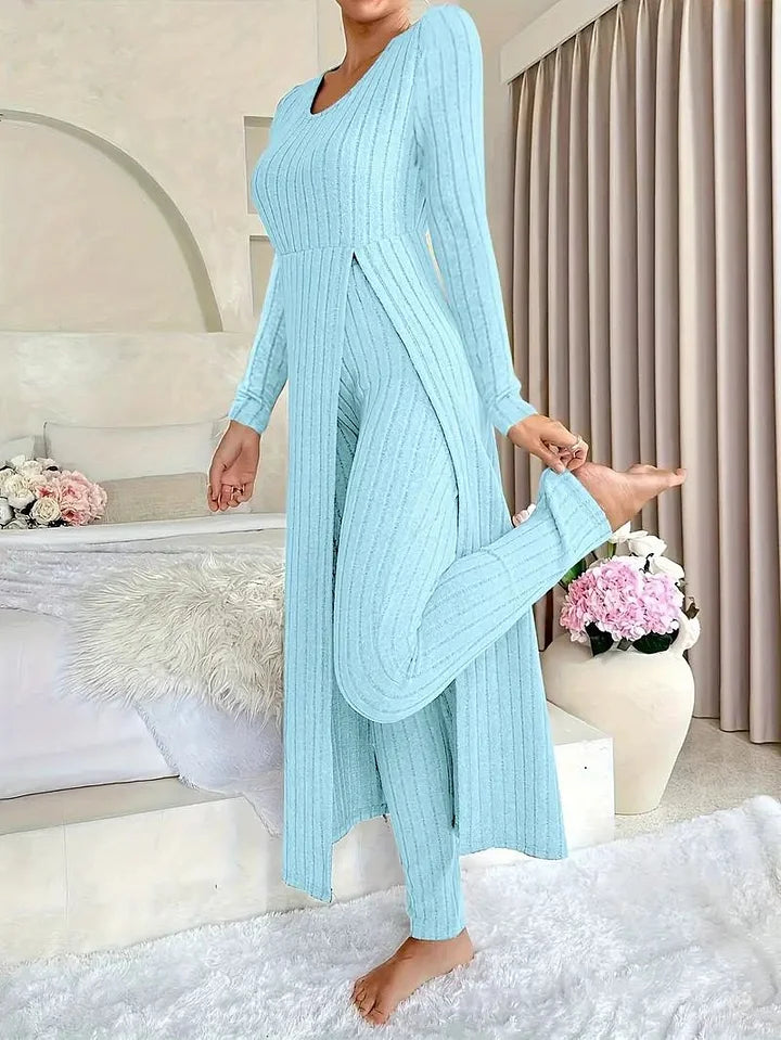 Bella — Ensemble robe côtelée et legging — Amielle Paris