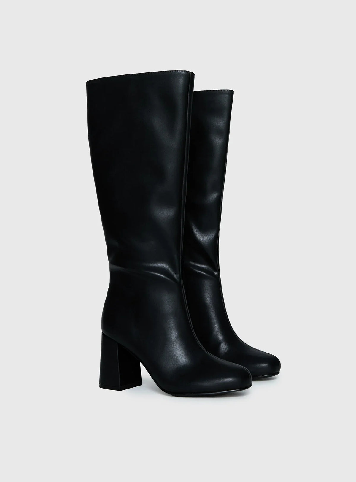 Bottes hautes à talon bloc Nadia — Amielle Paris