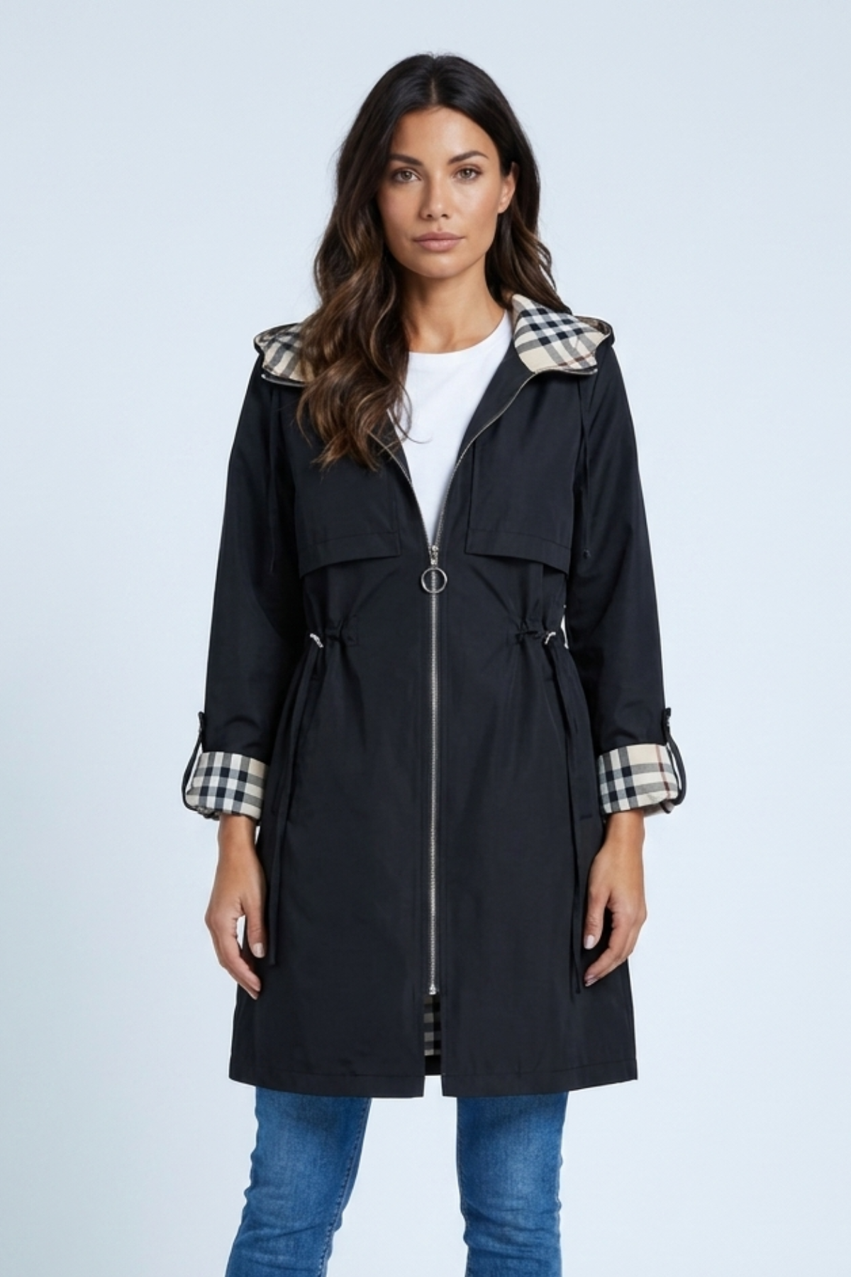 Parka mi-longue à capuche — Ambre — Amielle Paris
