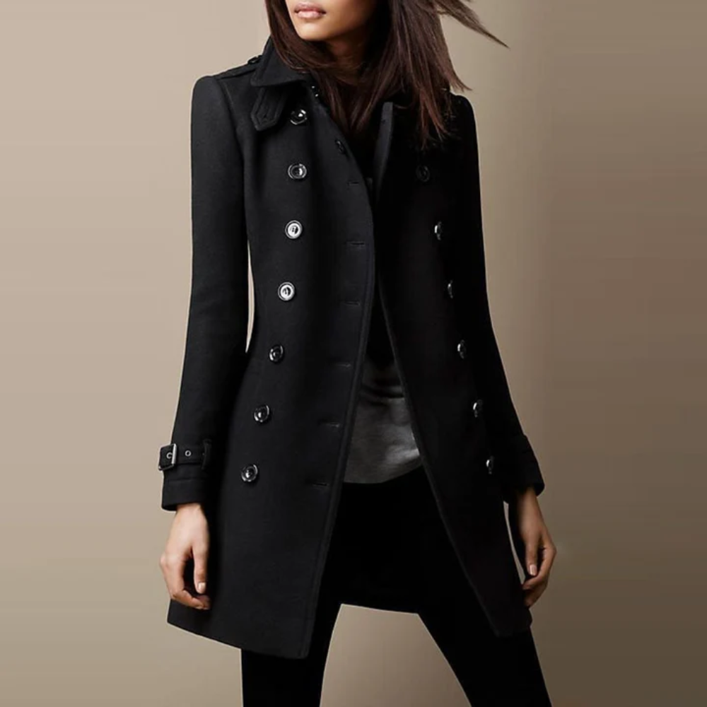 Florence — Manteau à double boutonnage — Amielle Paris