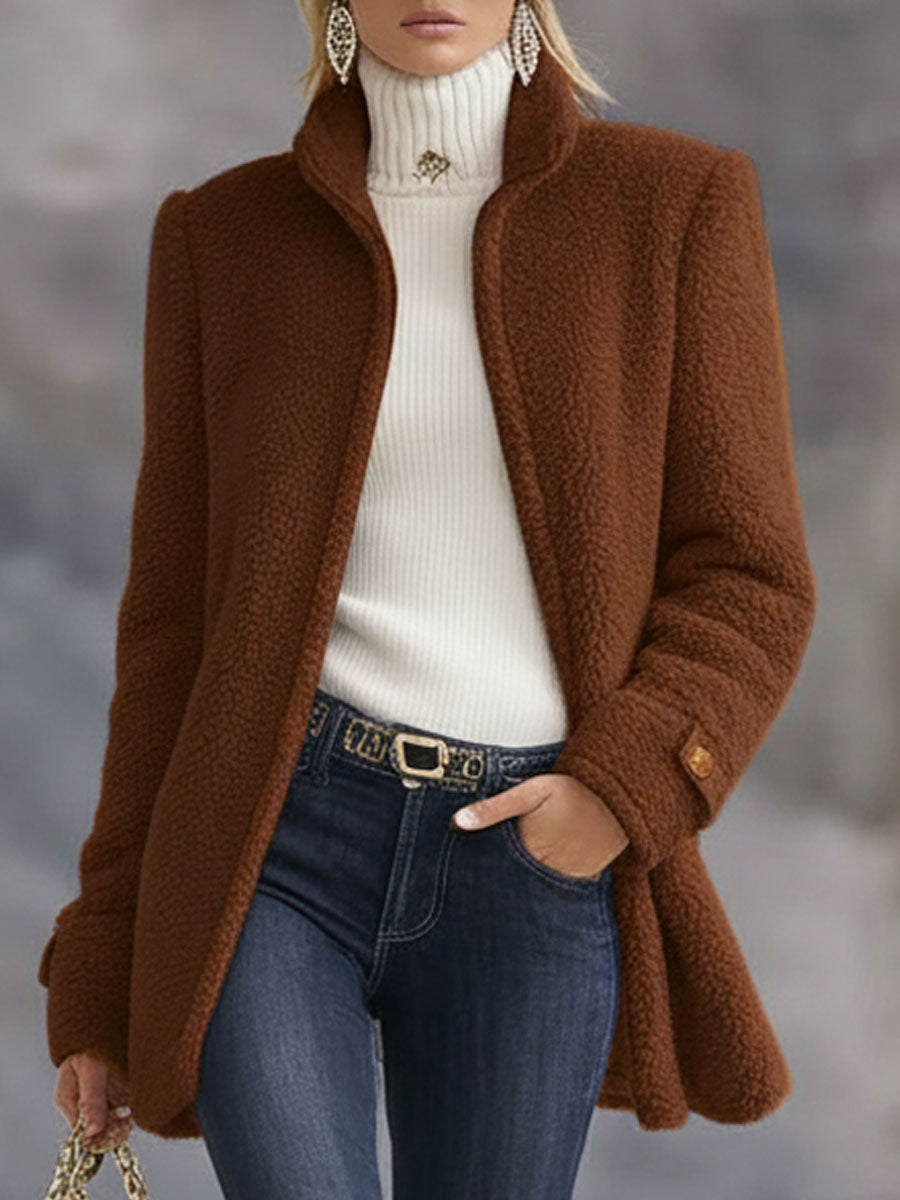 Veste en polaire zippée à col montant — Amielle Paris