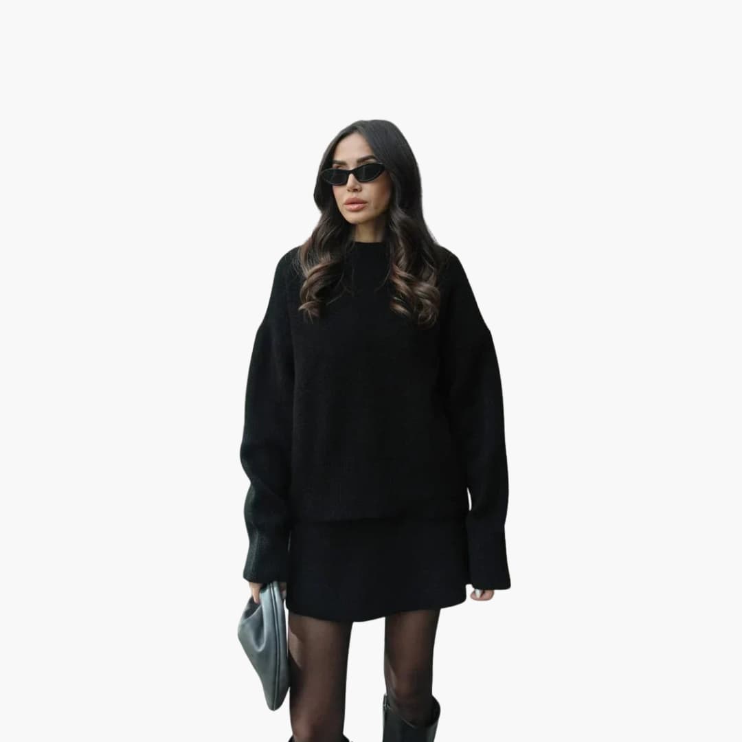 Ensemble pull et minijupe en maille — Amielle Paris