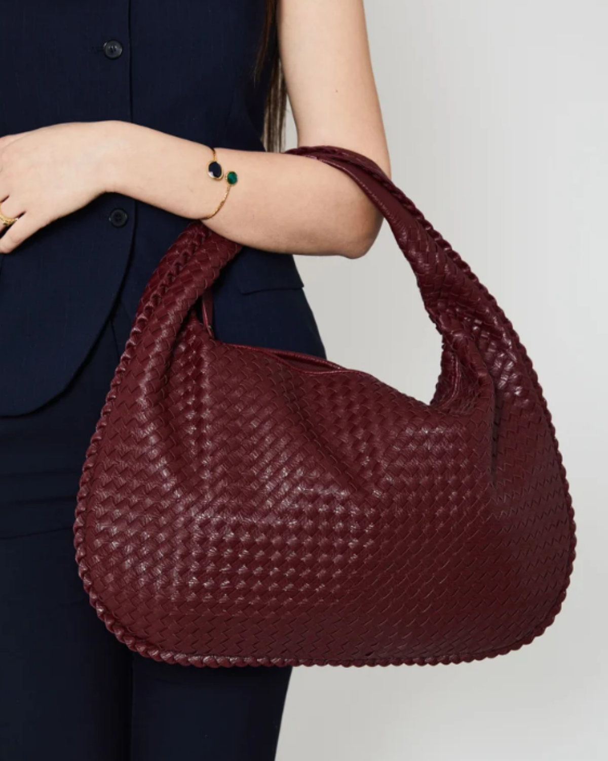 Belle — Sac hobo à anse tressée — Amielle Paris