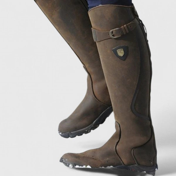 Bianca — Bottes hautes à bride et boucle — Amielle Paris