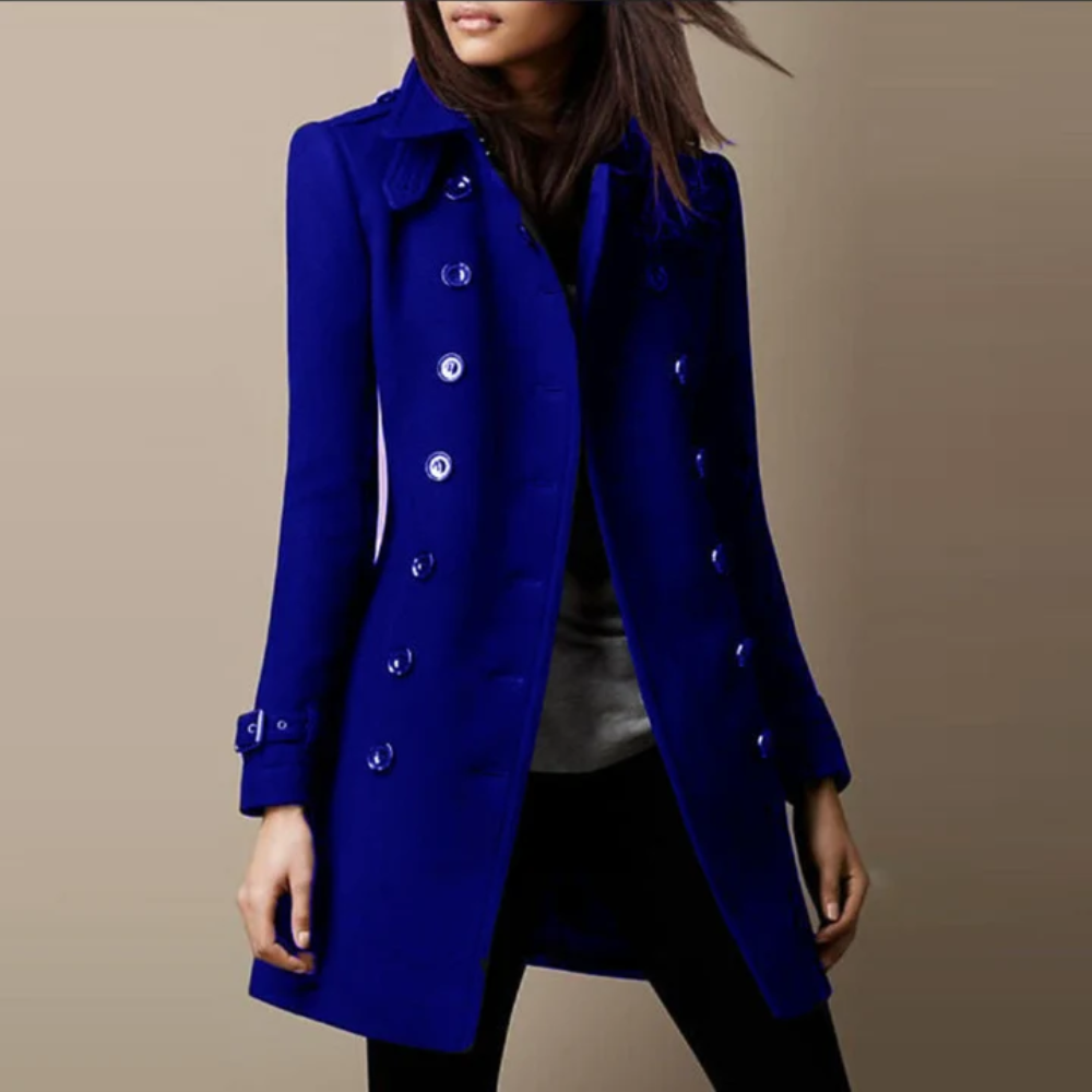 Florence — Manteau à double boutonnage — Amielle Paris