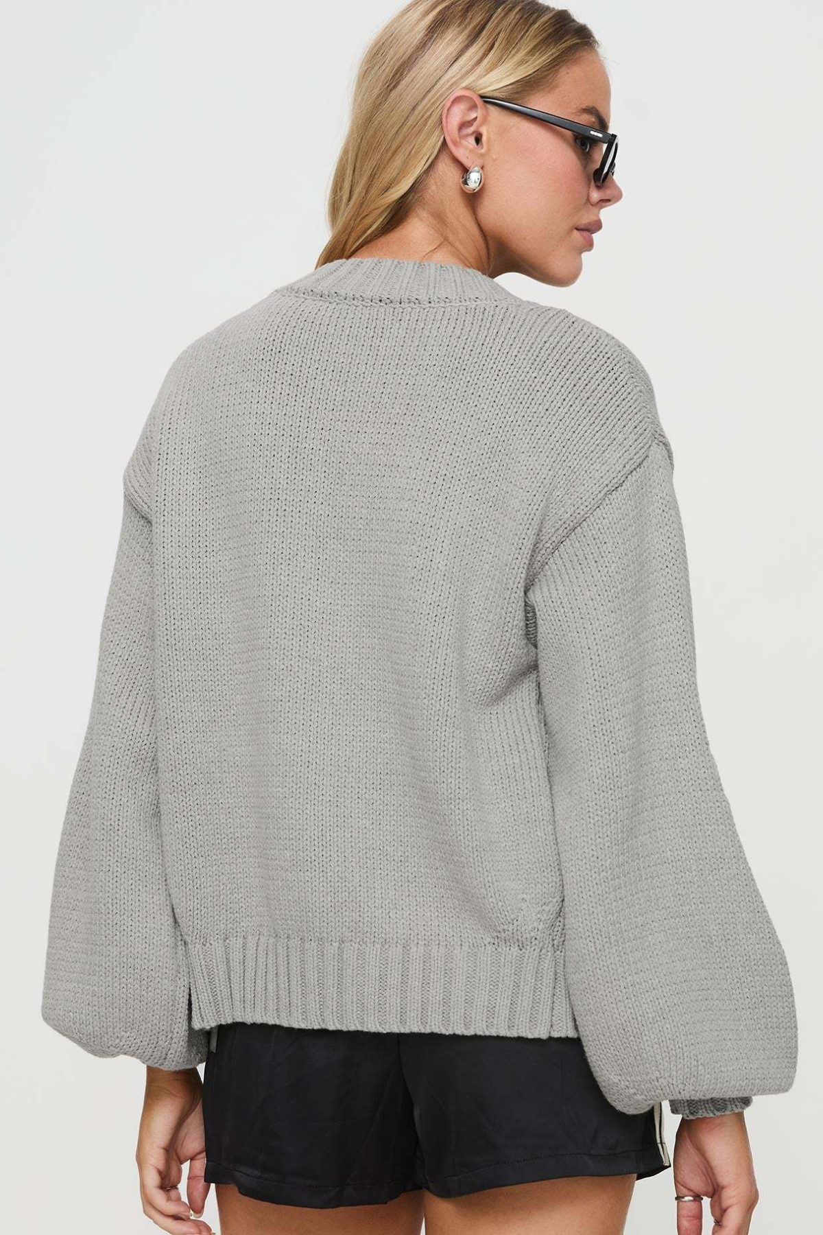 Cardigan ample à manches ballon Macy — Amielle Paris