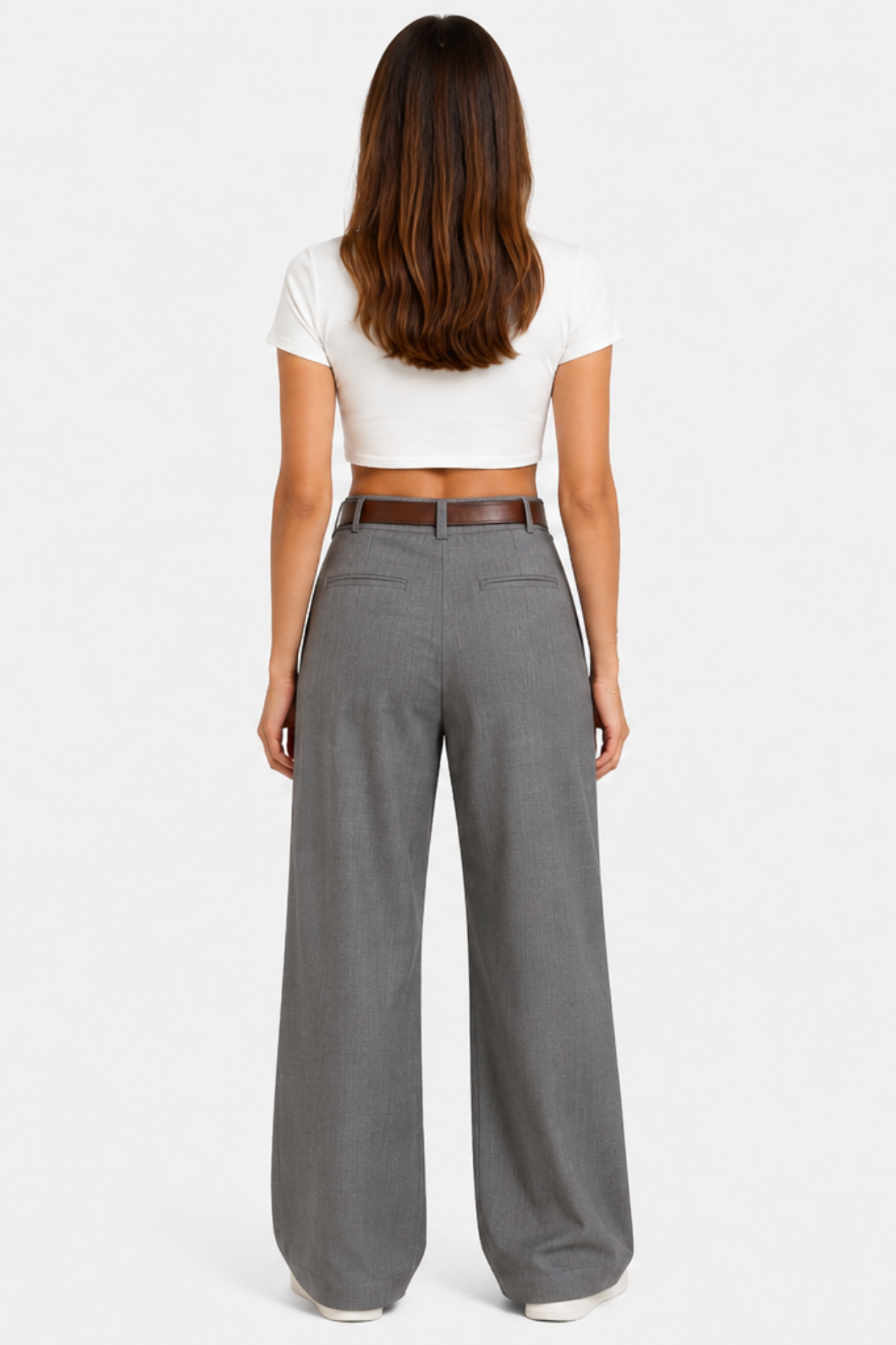 Pantalon large taille haute — Lila — Amielle Paris
