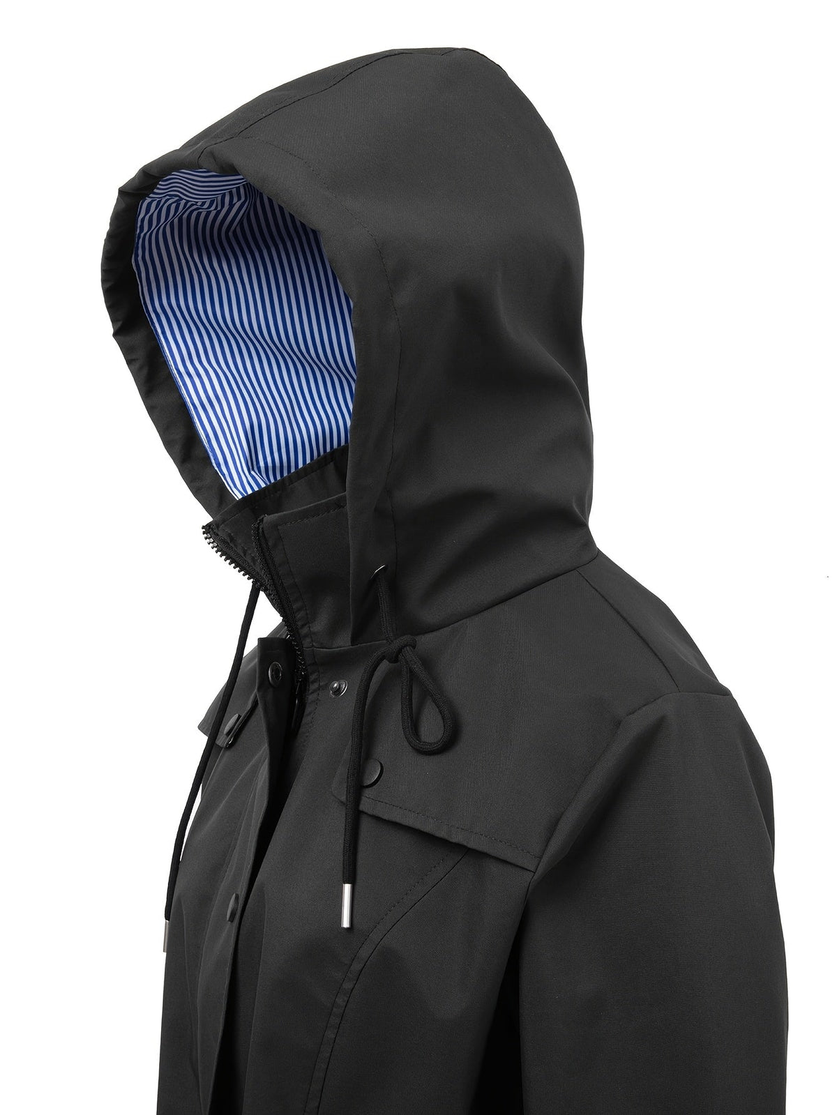 Parka longue à capuche et taille ajustable — Amielle Paris
