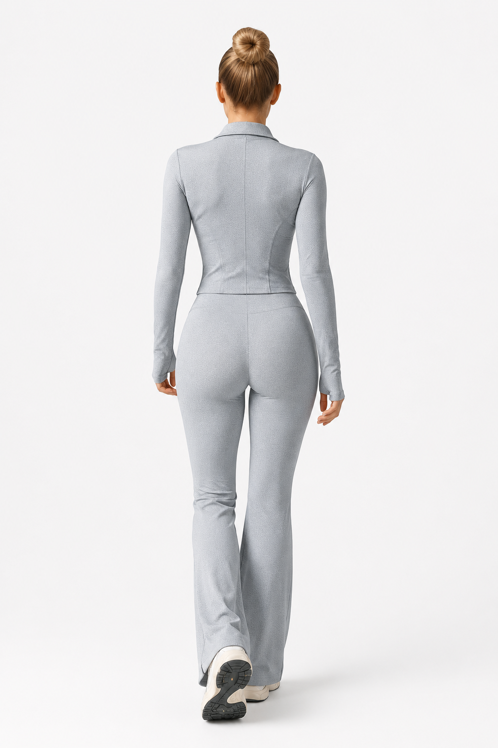 Ensemble veste zippée et pantalon évasé — Yolina — Amielle Paris