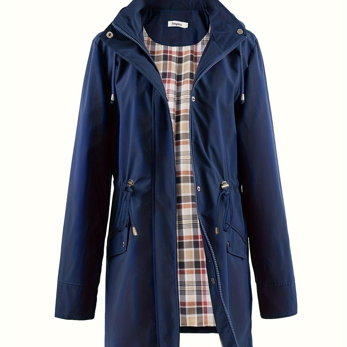 Parka doublée à capuche et taille à cordon — Amielle Paris