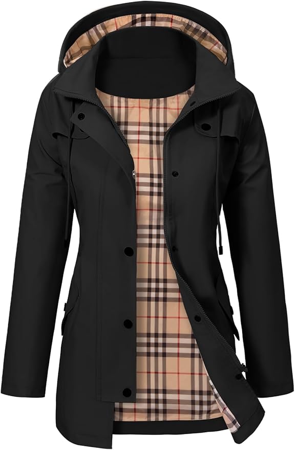 Parka à capuche et col montant ajustable — Amielle Paris