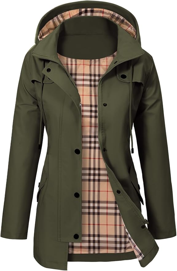 Parka à capuche et col montant ajustable — Amielle Paris