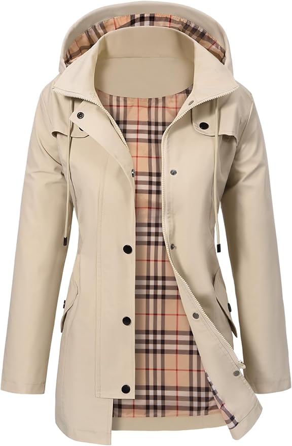 Parka à capuche et col montant ajustable — Amielle Paris