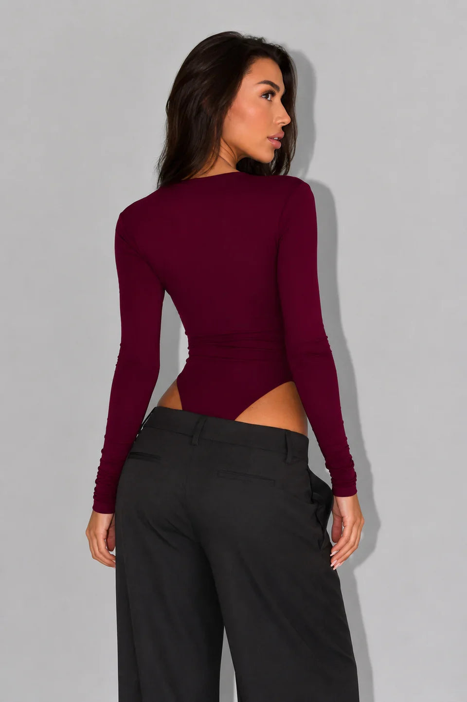 Body drapé à col bénitier Claire — Amielle Paris