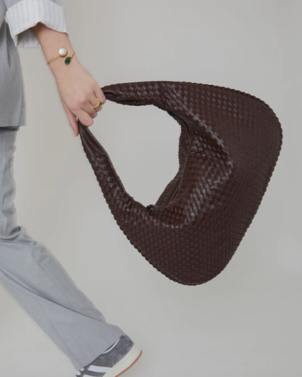 Belle — Sac hobo à anse tressée — Amielle Paris