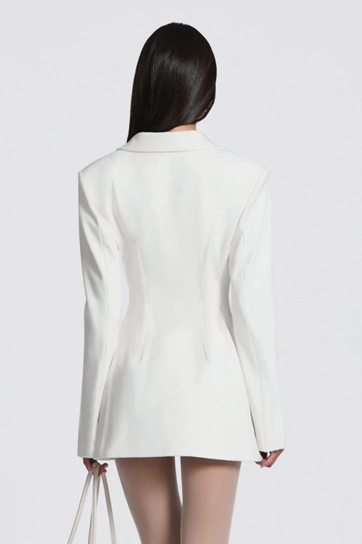 Remy — Blazer croisé cintré à basque — Amielle Paris