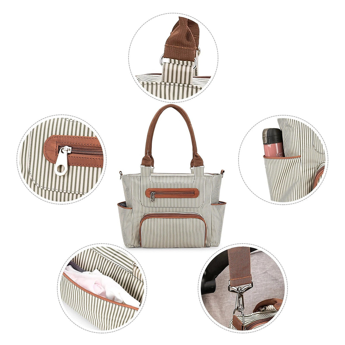 Sac à langer et accessoires — Ensemble 7 pièces — vue 4