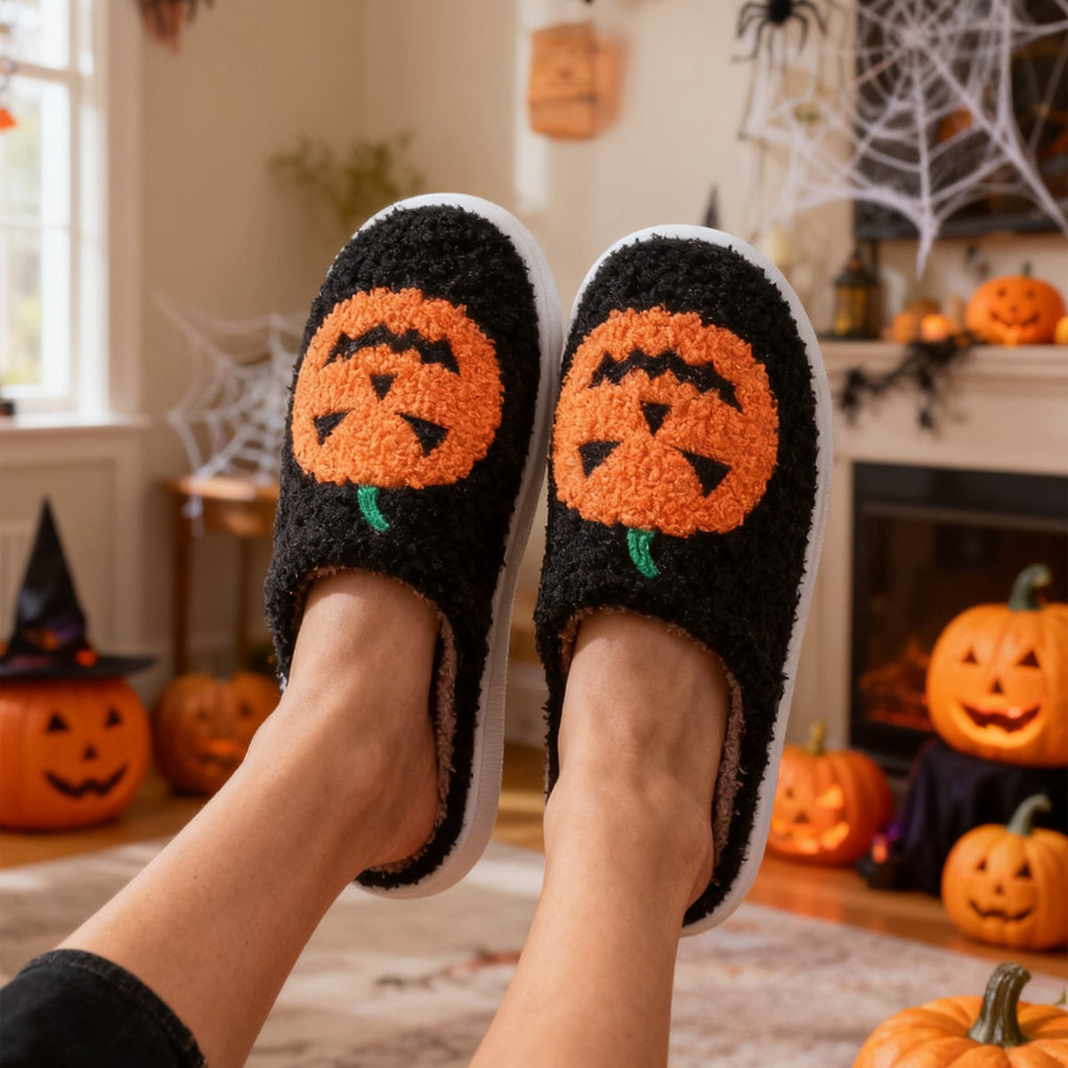 Spider Lane — Chaussons mixtes à citrouille — vue 9