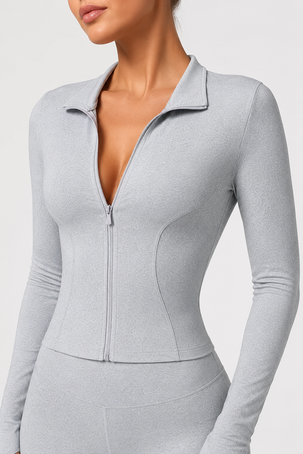 Ensemble veste zippée et pantalon évasé — Yolina — Amielle Paris