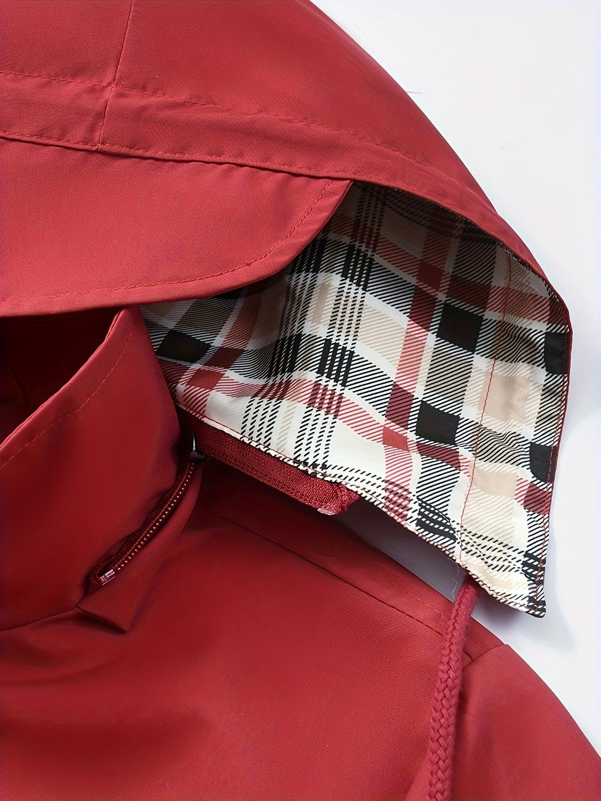 Parka à capuche et doublure à carreaux — Amielle Paris