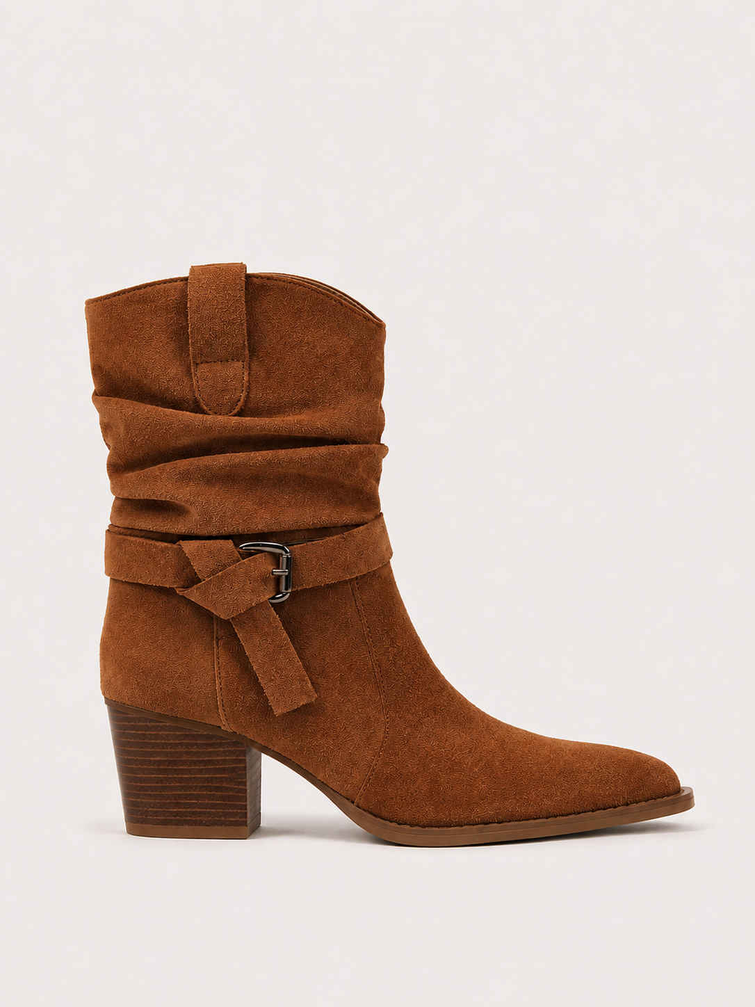 Bottines drapées à boucle Evira — Amielle Paris