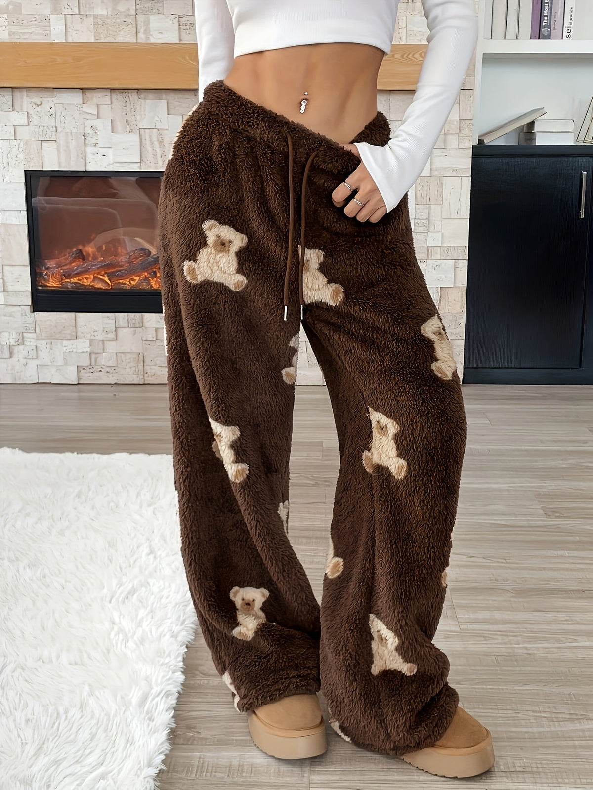 Pantalon d'intérieur large à motif ourson — Amielle Paris