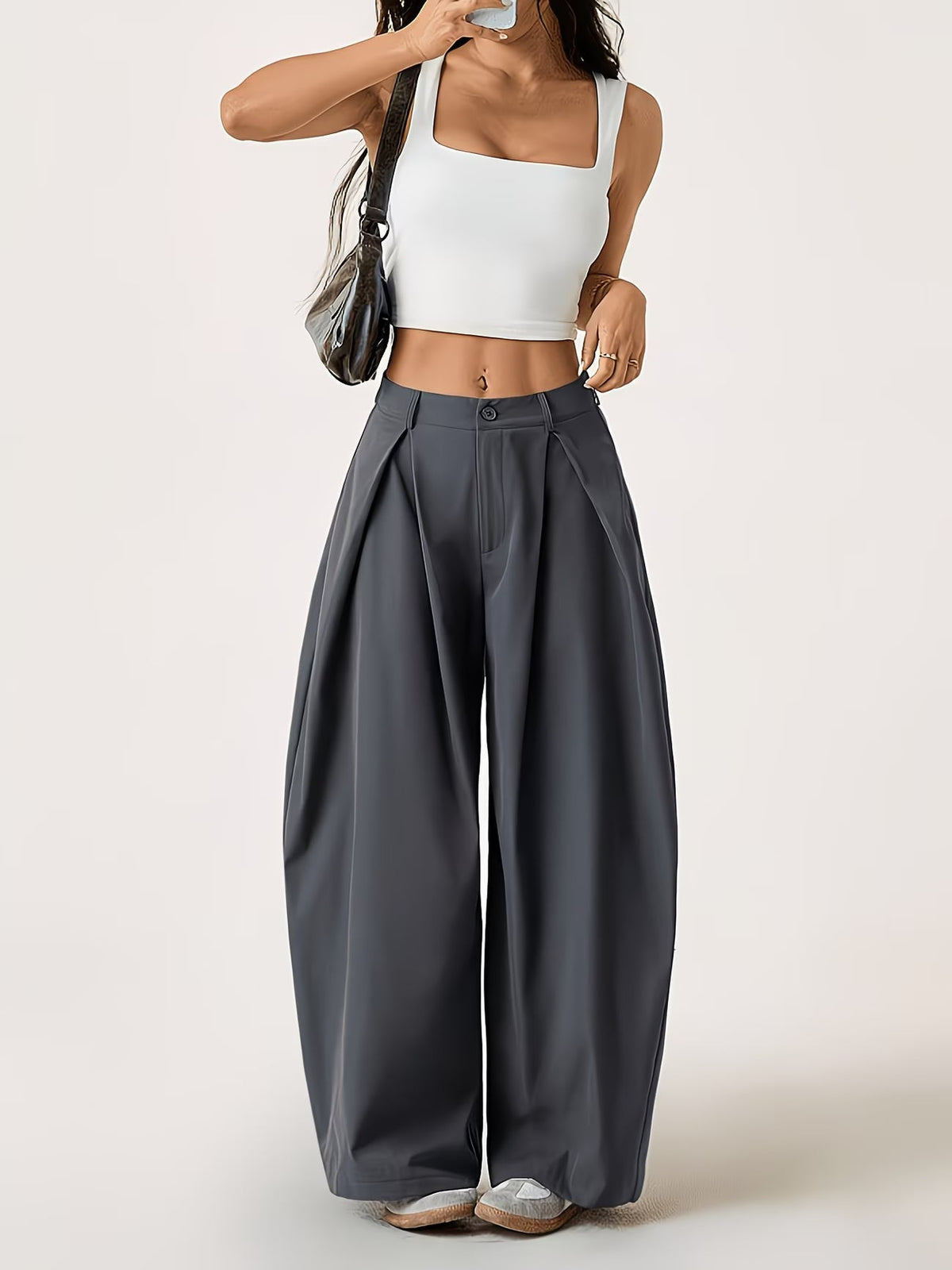 Pantalon très large à pinces — Gwyn — Amielle Paris