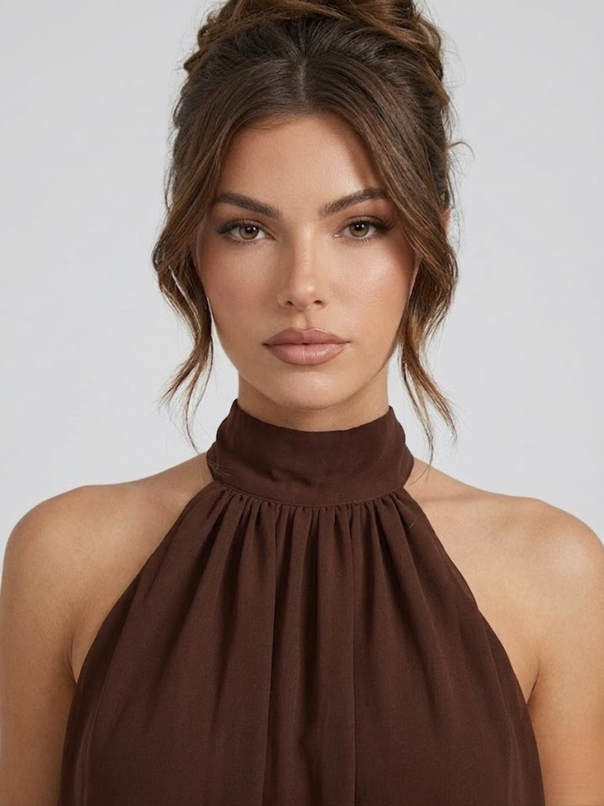 Evelyne — Robe courte à volants et dos nu — Amielle Paris