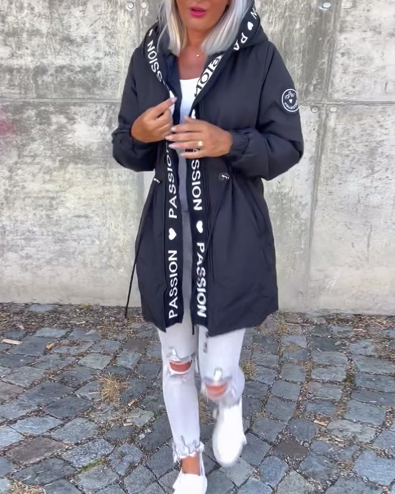 Penelope — Parka à capuche et taille réglable — Amielle Paris