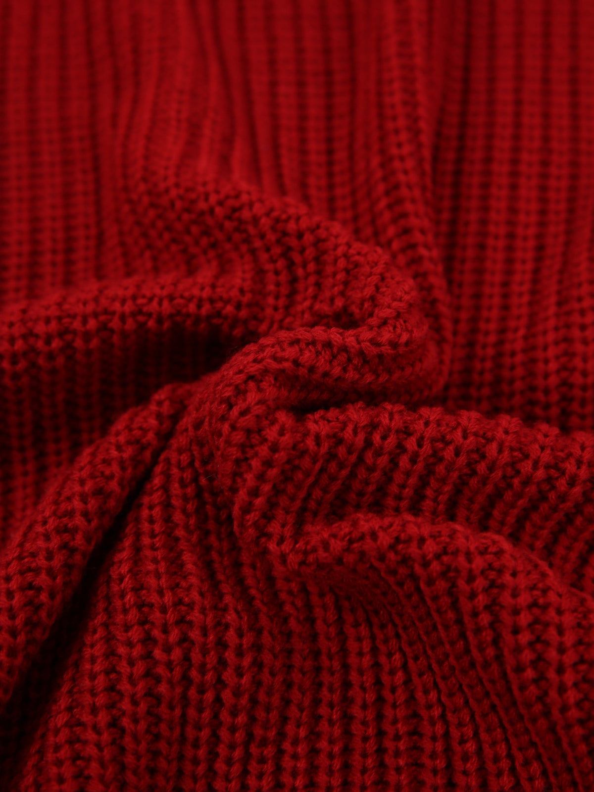 Robe pull ample côtelée à col montant replié — Amielle Paris