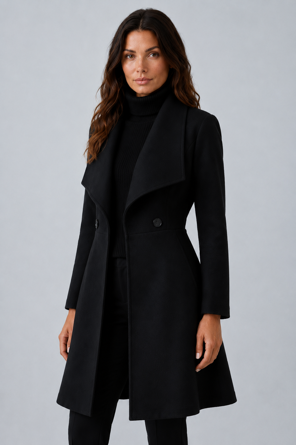 Manteau cintré à col châle — Gorginia — Amielle Paris