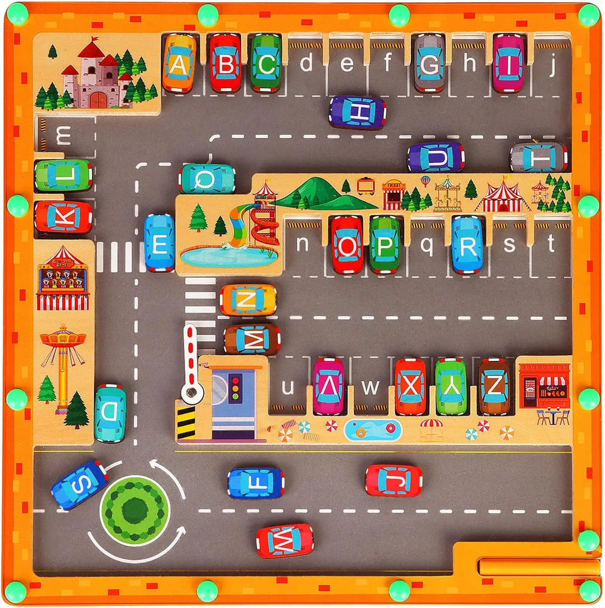 Labyrinthe magnétique alphabet et parking — vue 9