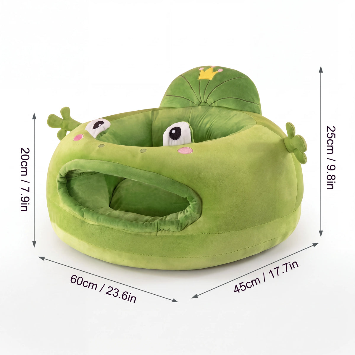 Fauteuil d’éveil bébé en peluche — 60 × 45 cm — vue 12