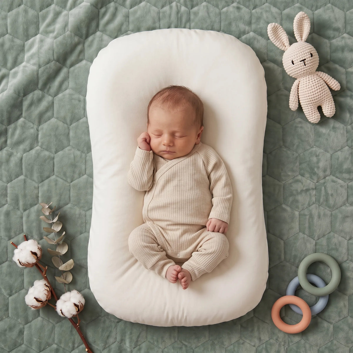 Coussin bébé en mousseline à bords rembourrés — vue 16