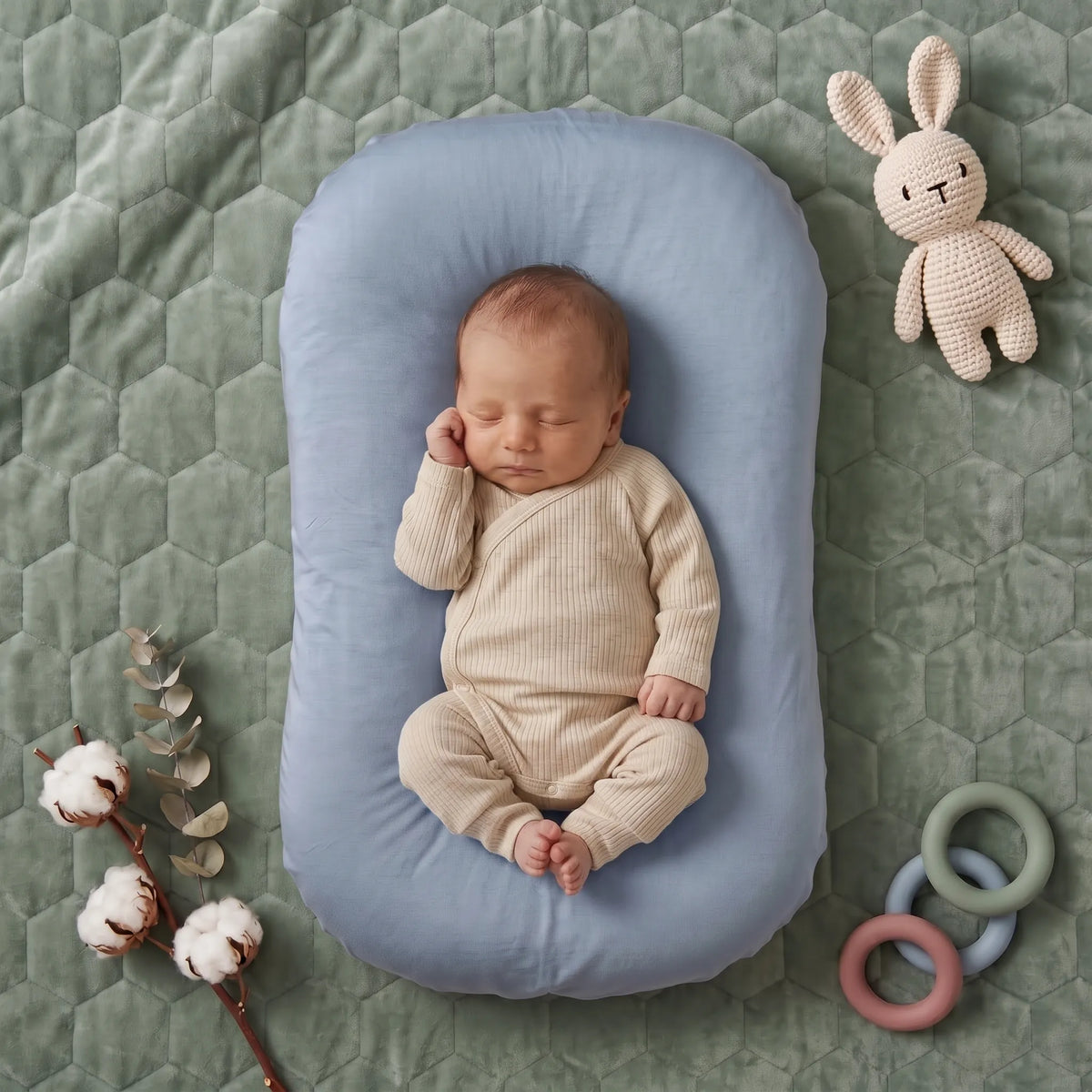 Coussin bébé en mousseline à bords rembourrés — vue 5