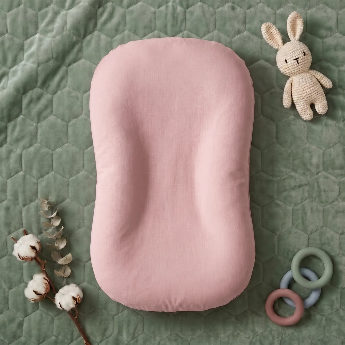 Coussin bébé en mousseline à bords rembourrés — vue 10